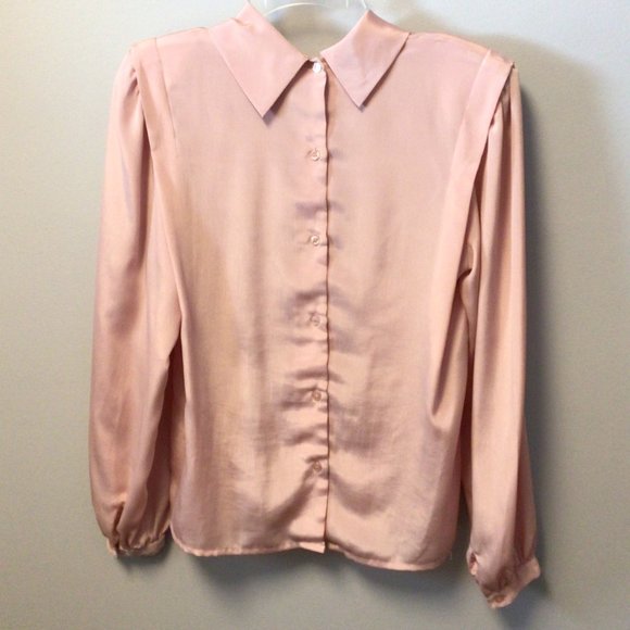 Michelle Stuart -  Vintage pastel pink blouse - Picture 5 of 7